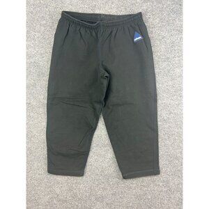 Vintage Hind Cropped Sweatpants Women's Medium Black USA Made Cotton
